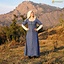 15de-17de eeuwse cotehardie, linnen, blauw - Celtic Webmerchant