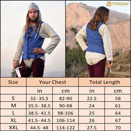 14th-15th Century Pourpoint, Wool, Natural - Celtic Webmerchant