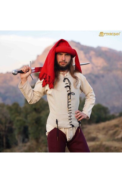 14th-15th Century Pourpoint, Wool, Natural - Celtic Webmerchant