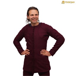 14th Century Pourpoint of Charles de Blois, Wool, Deep Red - Celtic Webmerchant