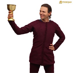Pourpoint du 14ème siècle de Charles de Blois, Laine, Rouge Profond - Celtic Webmerchant