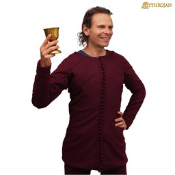 14th Century Pourpoint of Charles de Blois, Wool, Deep Red - Celtic Webmerchant