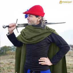 Manteau du 14e siècle Bocksten Man, laine, vert - Celtic Webmerchant