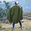 14th century cloak Bocksten Man, wool, green - Celtic Webmerchant