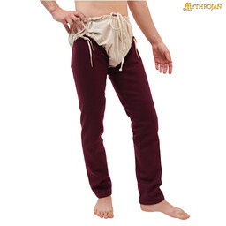 Medieval chausses, wool, dark red - Celtic Webmerchant