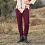 Medieval chausses, wool, dark red - Celtic Webmerchant