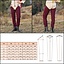 Medieval chausses, wool, dark red - Celtic Webmerchant