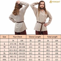 Viking ondertuniek Viborg, linnen - Celtic Webmerchant