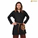 Mythrojan Viking tunika Eirik, hør, sort - Celtic Webmerchant