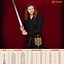 Viking tuniek Eirik, linnen, zwart - Celtic Webmerchant
