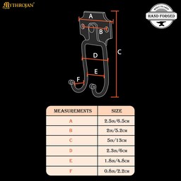 Support mural pour épée, noir - Celtic Webmerchant