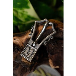 Gothic buckle Northamptonshire, silvered - Celtic Webmerchant
