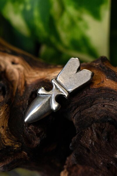 Medeltidsbältesänden (1250-1500), försilvrad - Celtic Webmerchant