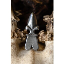 Medieval belt end (1250-1500), silvered - Celtic Webmerchant