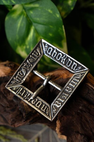 15th century buckle Erik, silvered - Celtic Webmerchant
