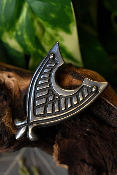 Medeltida bälte slut 4,5 cm, silvered - Celtic Webmerchant