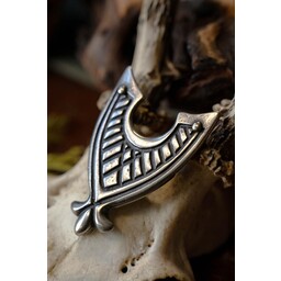 Mittelalterlicher Gürtelende 4,5 cm, versilbert - Celtic Webmerchant