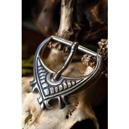 Hebilla medieval 4,5 cm, plateada plateada - Celtic Webmerchant
