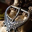 Hebilla medieval 4,5 cm, plateada plateada - Celtic Webmerchant