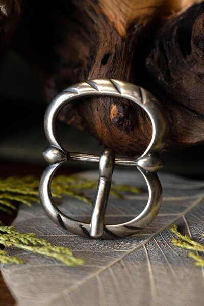 Fibbia medioevale tardiva 2a, argento placcato - Celtic Webmerchant