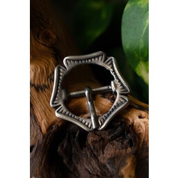 Spätmittelalterliche Rose Schnalle, versilbert - Celtic Webmerchant