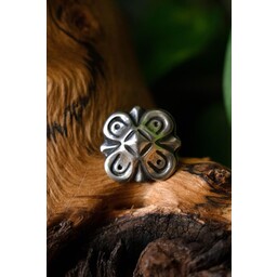 Bæltedekorationer Oktogon (5 stykker), forsølvede - Celtic Webmerchant