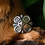 Bæltedekorationer Oktogon (5 stykker), forsølvede - Celtic Webmerchant
