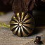 Middeleeuws riembeslag met rozet (set van 5 stuks), messing - Celtic Webmerchant