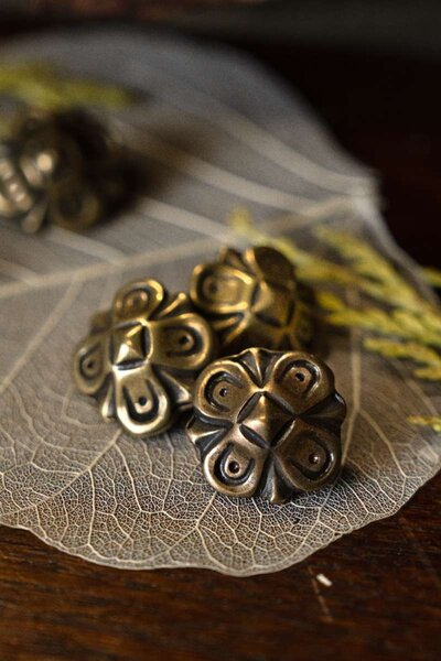 Renaissance belt fittings Oktogon ( 5 pieces) - Celtic Webmerchant