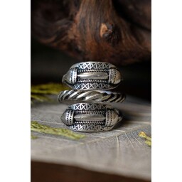 Germanica Età del Ferro anello Naustdal, argentato - Celtic Webmerchant