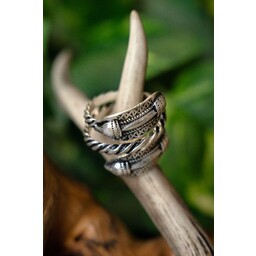 Germansk jernalder ring Naustdal, forsølvede - Celtic Webmerchant