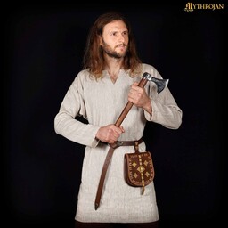 Viking tunika Eirik, hør, naturlig - Celtic Webmerchant