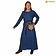 Mythrojan Robe viking Helga, lin, bleu - Celtic Webmerchant