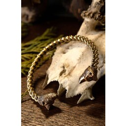 Armband met wolfskoppen - Celtic Webmerchant