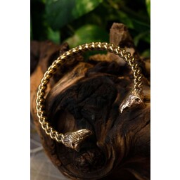 Armband met wolfskoppen - Celtic Webmerchant