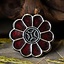 Alamanic Rosete Fibula, versilbert - Celtic Webmerchant