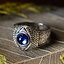 Medieval pewter ring, blue - Celtic Webmerchant