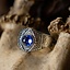 Medieval pewter ring, blue - Celtic Webmerchant