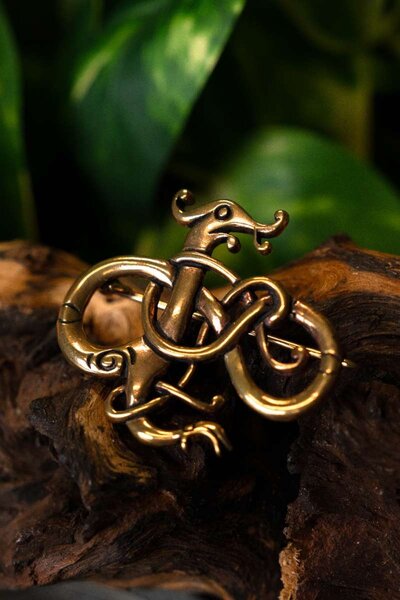 Drachen Brosche Urnesstyle - Celtic Webmerchant