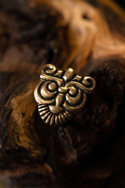 Viking Rusvik bältesbeslag med ansikte - Celtic Webmerchant