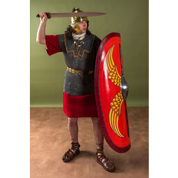 Römische Lorica Hamata, gemischte flache Ringe – runde Nieten - Celtic Webmerchant