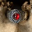 Bague médiévale en étain, rouge - Celtic Webmerchant