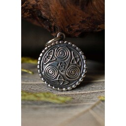 Colgante celta de plata triskelion con espirales - Celtic Webmerchant