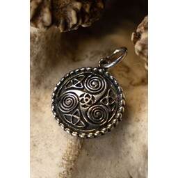 Silberner keltischer Anhänger Triskel mit Spiralen - Celtic Webmerchant
