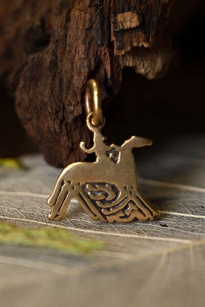 Odin and Sleipnir pendant from Gotland - Celtic Webmerchant