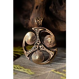 Colgante celta triskelion con espirales - Celtic Webmerchant