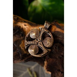 Triskelion pendentif celtique avec spirales - Celtic Webmerchant