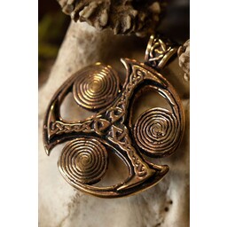 Triskelion pendentif celtique avec spirales - Celtic Webmerchant