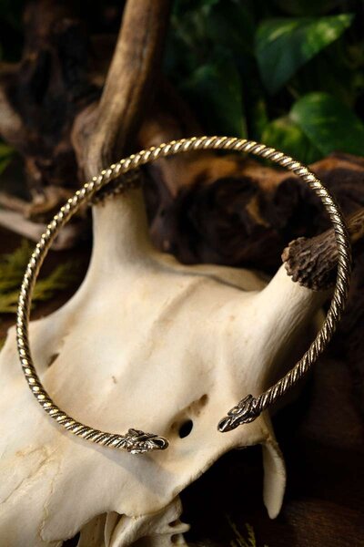 Viking torc Hugin og Munin - Celtic Webmerchant