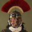 Roman crest, red - Celtic Webmerchant